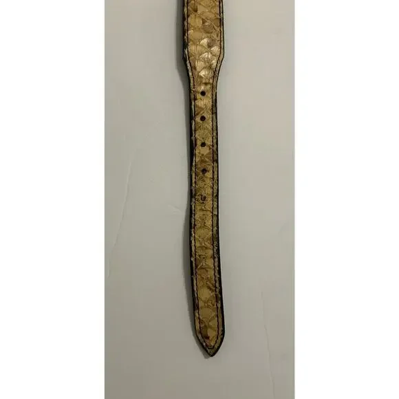 Southwick Leathers Python Belt Size 30” Western Handmade Silver Buckle Women - Picture 3 of 13